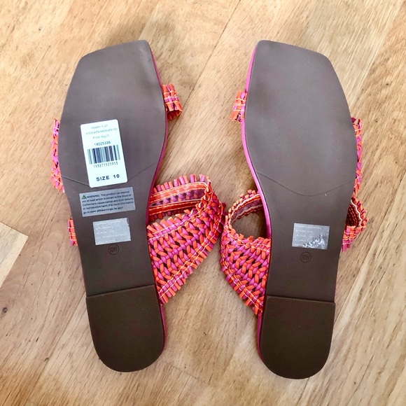 Pop Color Flat Sandals NWOB - Picture 3 of 3